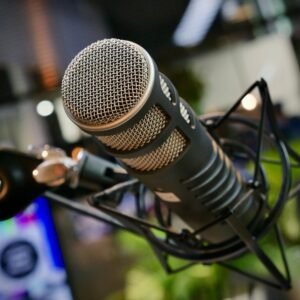 Studio microphone for streaming (stock photo, illustrative)